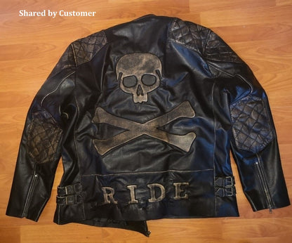Skull Jacket in Real Leather Customer Choice