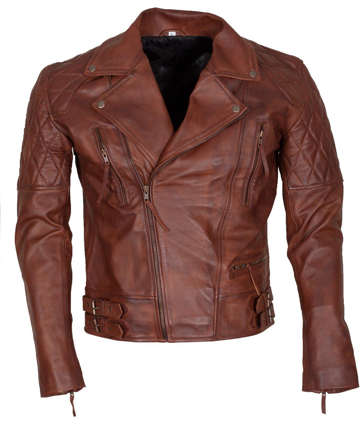 Brown Motorcycle Leather Jackets 