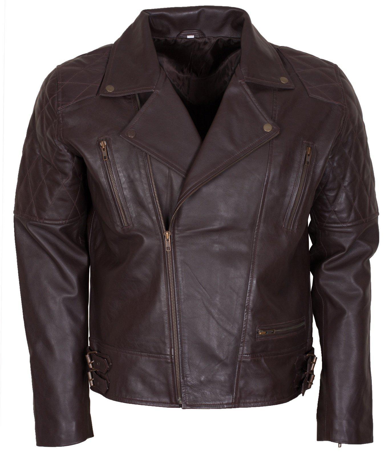 Dark Brown Motorcycle Jacket