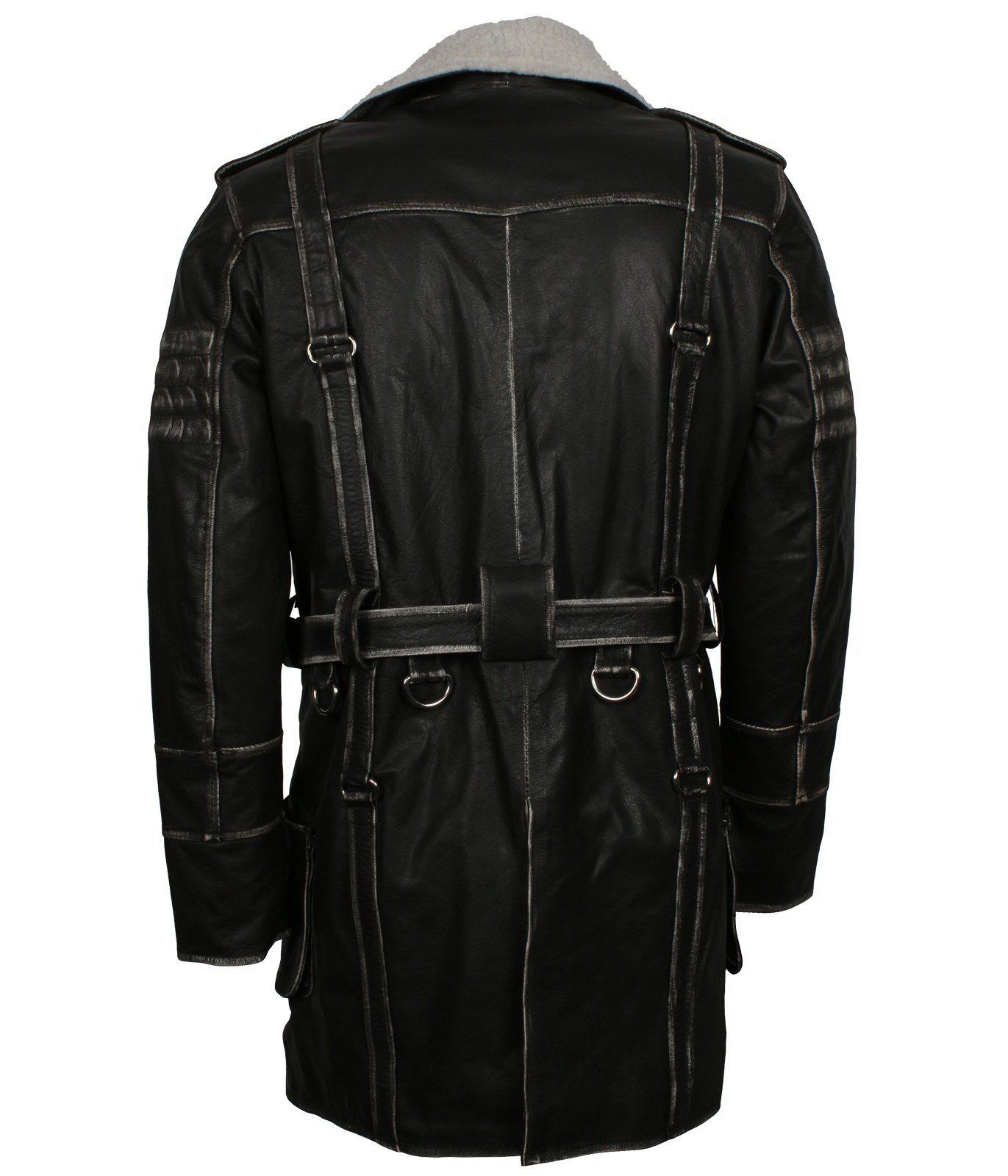 Fallout Game Genuine Leather Battle Coat 