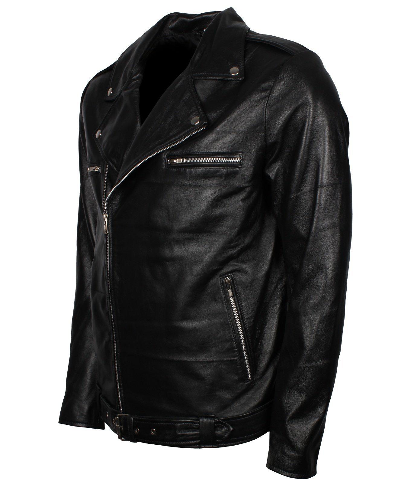 Negan Leather Biker Jacket