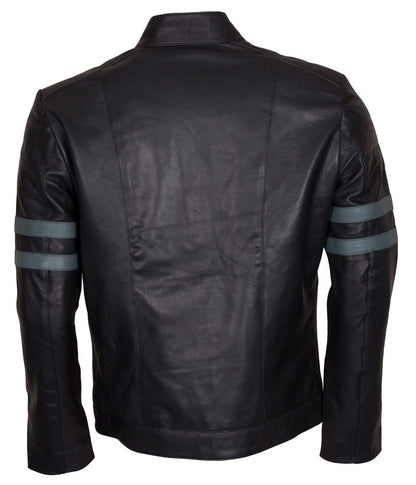 Striped Vintage Leather Motorcycle Jackets