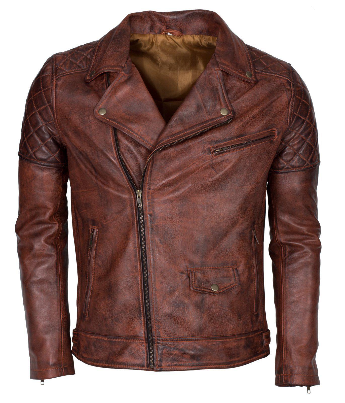 Men's Biker Vintage Leather Jacket