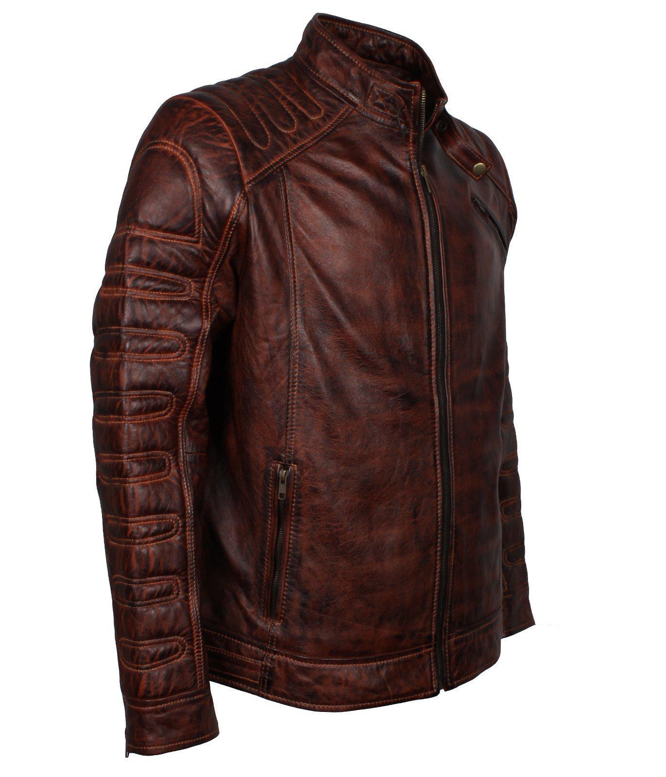 Dark Brown Motorcycle Leather Jackets