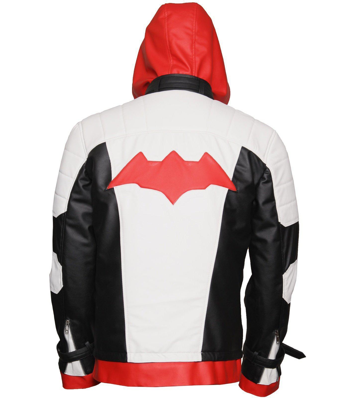 Red hood Batman Arkham knight Cosplay Leather Jacket Vest AlexGear